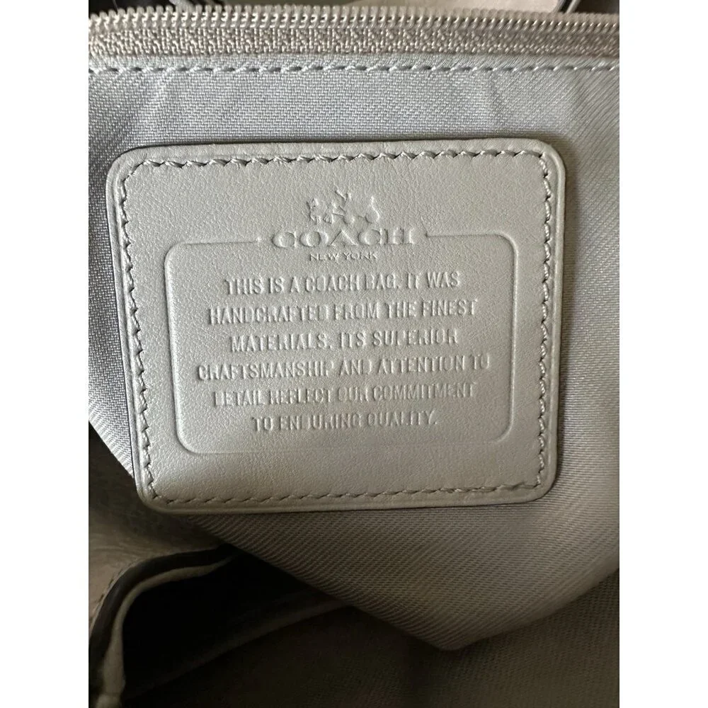 Coach Edie Shoulder Bag Gray/Taupe w/ Wallet (Coach F12034)